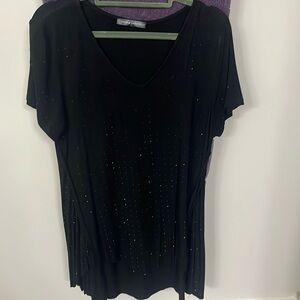 Sparkly black tunic